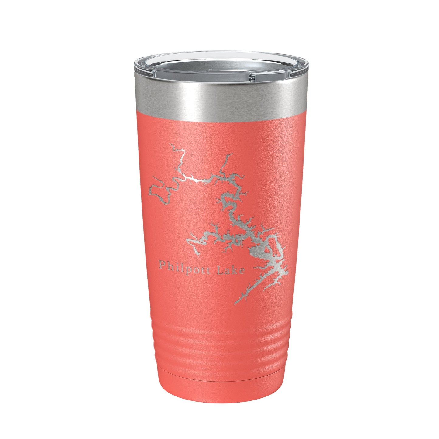 Philpott Lake Map Tumbler Travel Mug Insulated Laser Engraved Coffee Cup Virginia 20 oz-20
