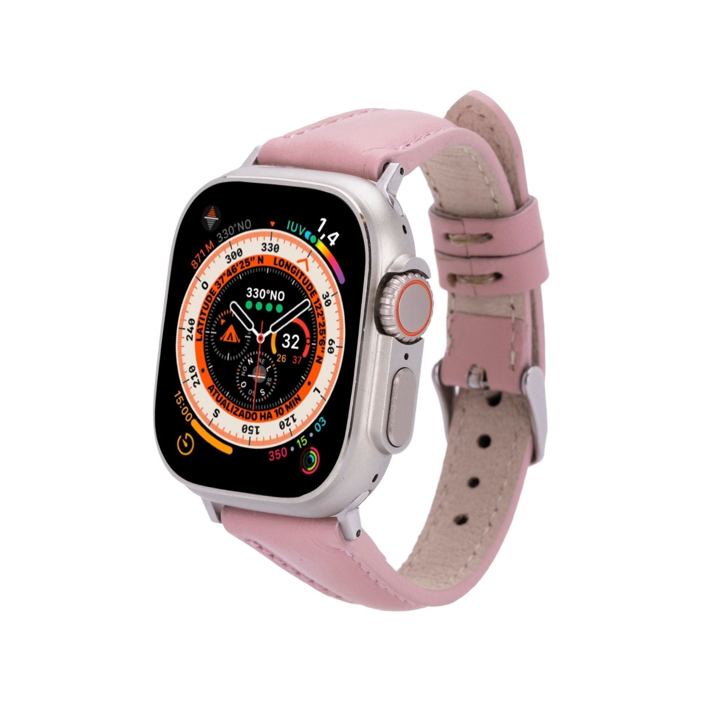 Buford Slim Leather Bands for Apple Watch 9, Ultra 2 & SE-8