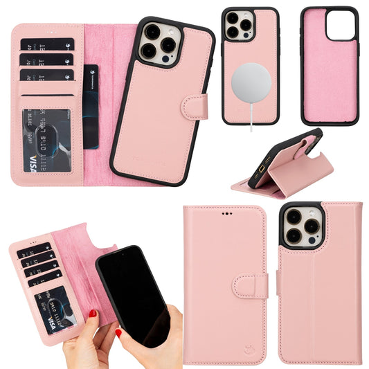 Casper Leather iPhone 15 Pro Wallet Case | Detachable MagSafe Compatible RFID Protection-10